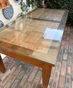 Eetkamertafel + 6 stoelen Loom, Huis en Inrichting, Ophalen, Gebruikt, 4 tot 6 stoelen