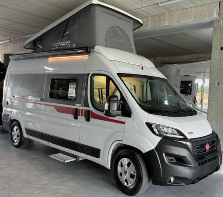 Pilote V 600 G met hefdak, Caravans en Kamperen, Mobilhomes, Bedrijf, tot en met 4, Buscamper of Camperbus, Pilote, Fiat, Diesel