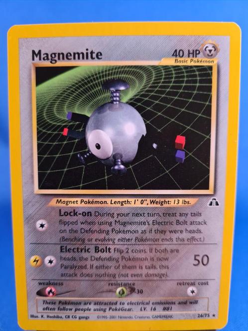 Magnemite 26/75 - Neo Discovery, Hobby & Loisirs créatifs, Jeux de cartes à collectionner | Pokémon, Comme neuf, Envoi