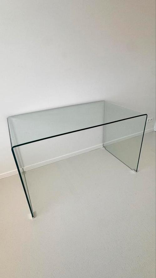 Kave Home Burano Bureau - glazen bureau/tafel, Huis en Inrichting, Bureaus, Zo goed als nieuw, Bureau, Ophalen