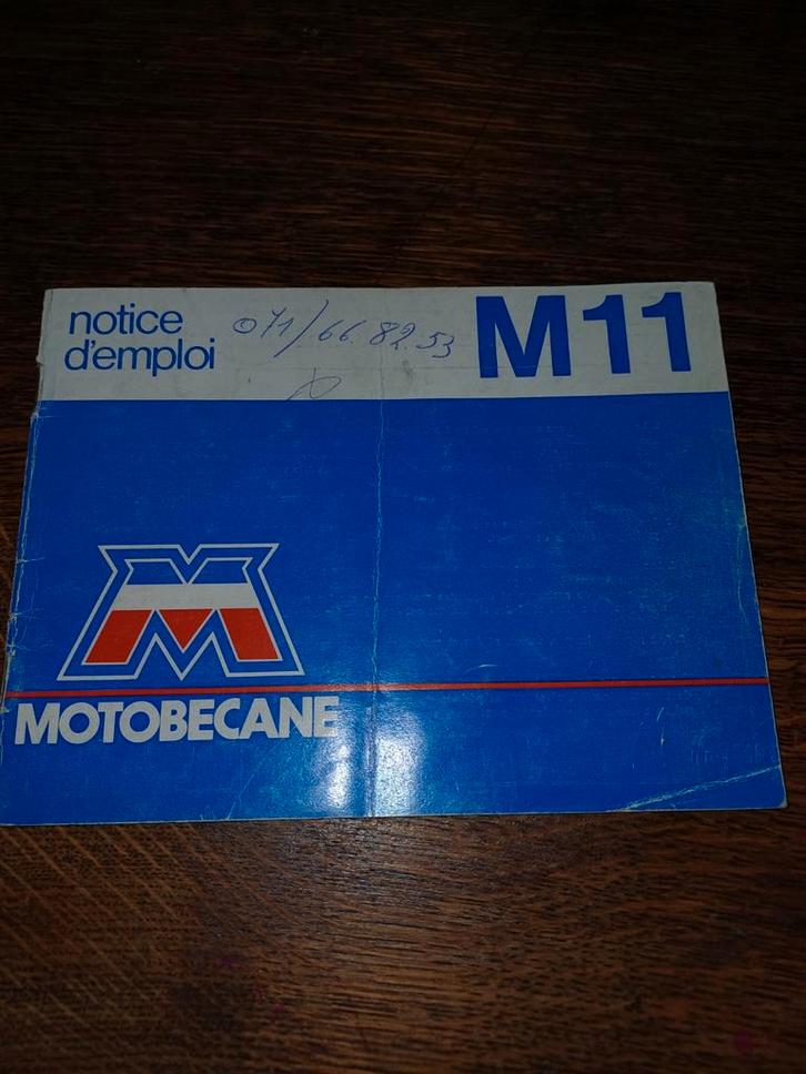 Motobecane M11 gebruikershandleiding, Boeken, Motoren, Ophalen of Verzenden