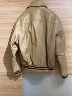 Redskins lederen jas maat large, Ophalen, Maat 52/54 (L), Beige, Zo goed als nieuw
