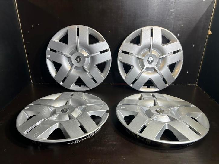 4 enjoliveurs Renault espace laguna trafic clio Megane 16", Autos : Divers, Enjoliveurs, Utilisé, Enlèvement ou Envoi