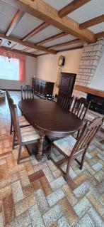 Salle à manger rustique en chêne massif, Maison & Meubles, Enlèvement