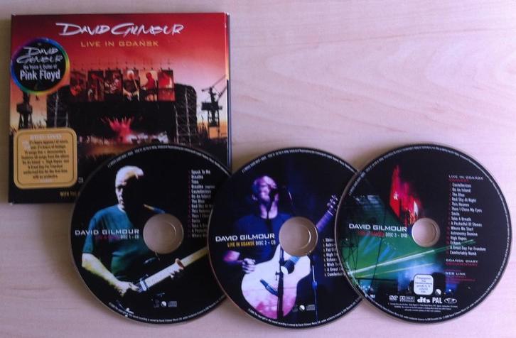 DAVID GILMOUR - Live in Gdansk ( 2CD & DVD ), CD & DVD, CD | Rock, Comme neuf, Progressif, Envoi