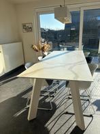 Eettafel (met 8 stoelen), Huis en Inrichting, Tafels | Eettafels, Ophalen, Overige materialen, Gebruikt, 100 tot 150 cm