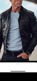 Zara Men leder jas heren vest, Verzenden, Zwart