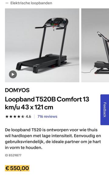 Loopband  T520 B domyos beschikbaar voor biedingen
