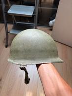 Orginele Amerikaanse M1 helm, Verzamelen, Ophalen of Verzenden, Landmacht, Helm of Baret