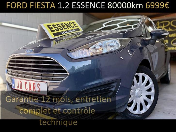 FORD FIESTA 1.2 ESSENCE 79MKM ‼️GARANTIE 1 AN CTOK‼️, Auto's, Ford, Bedrijf, Te koop, Fiësta, ABS, Airbags, Airconditioning, Alarm
