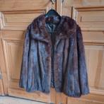 Nertsmantel - Bontmantel, Ophalen, Gedragen, Maat 42/44 (L), Bruin