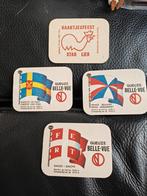 4 sous-verres à bière Gueuze Belle-Vue r/v Rooster Party Lie, Enlèvement ou Envoi