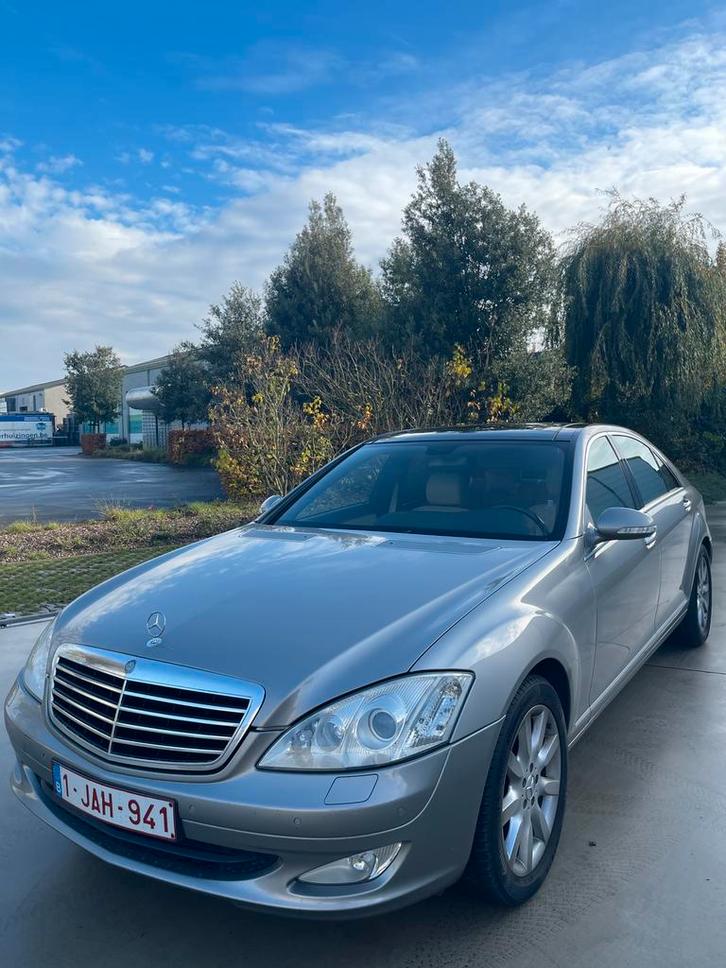 Mercedes Benz S klasse 350 W221, Auto's, Mercedes-Benz, Particulier, Zwart, Beige, Ophalen