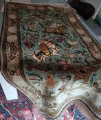 Perzisch wandtapijt handgeknoopt, natuurzijde, Antiek en Kunst, Antiek | Tapijten, Tafelkleden en Textiel, Ophalen of Verzenden