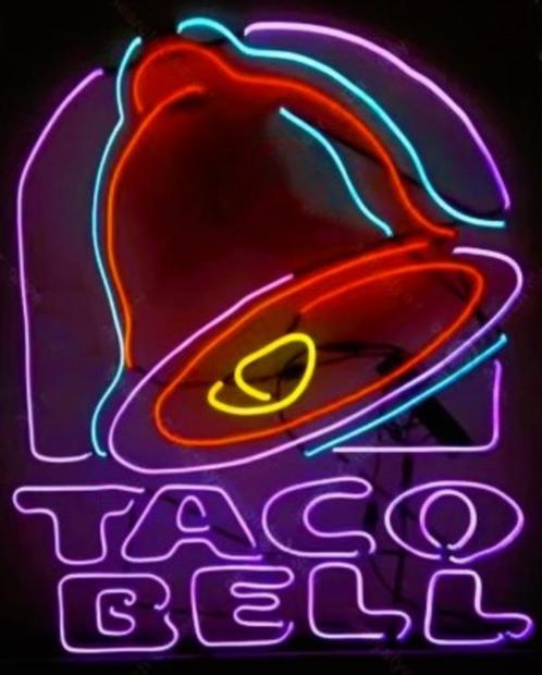 Taco Bell neon USA retro americana decoratie neons mancave, Verzamelen, Merken en Reclamevoorwerpen, Nieuw, Lichtbak of (neon) lamp