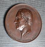 Medaille brons Leopold I , tolvrij maken van de Schelde 1863, Ophalen of Verzenden, Brons