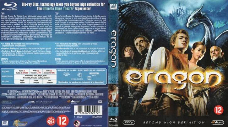 eragon (blu-ray) nieuw, Cd's en Dvd's, Blu-ray, Zo goed als nieuw, Science Fiction en Fantasy, Ophalen of Verzenden