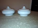 Bols de service anciens en porcelaine avec couvercles, Enlèvement