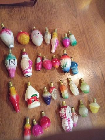 Anciennes ampoules de Noël en verre testées lot 1, Divers, Enlèvement