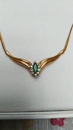 Nieuwe nooit gedragen 18k geelgouden ketting, Geel, Nieuw, Ophalen of Verzenden, Met edelsteen