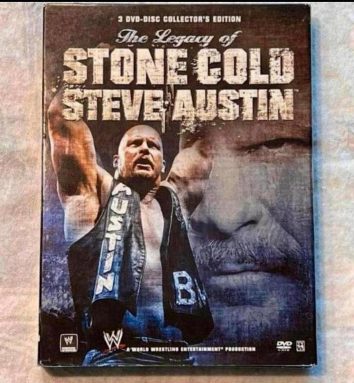 WWE Legacy Stone Cold Steve Austins 3 Dvd-Collectors Edition, Cd's en Dvd's, Dvd's | Sport en Fitness, Zo goed als nieuw, Documentaire