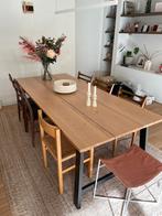 Eiken Eettafel 8 tot 10 personen in perfecte staat, Huis en Inrichting, Ophalen, 100 tot 150 cm, Eikenhout, 200 cm of meer
