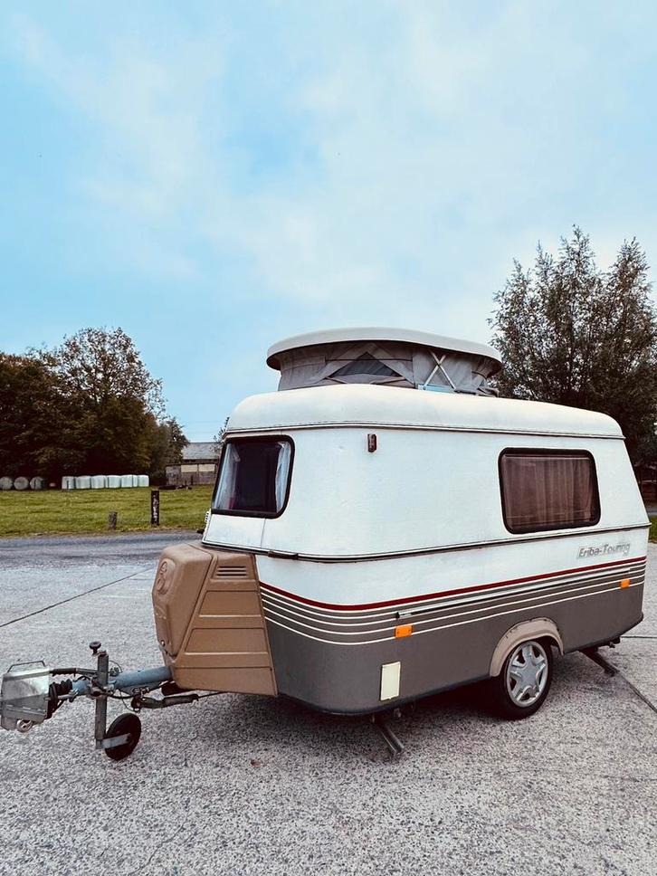 Te koop: Eriba Puck Touring 1994 – compact, licht & charmant, Caravans en Kamperen, Caravans, Particulier, tot en met 3, tot 500 kg