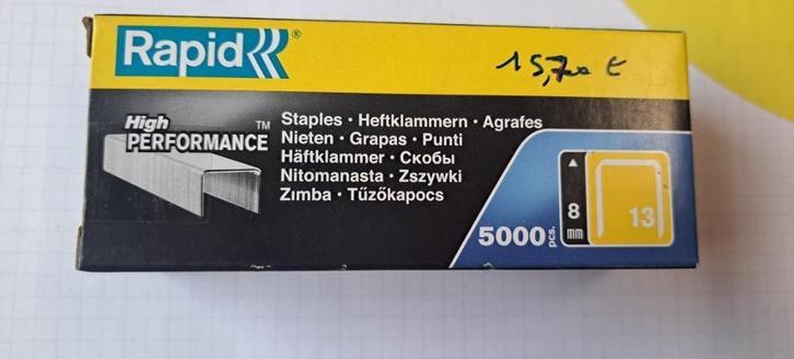 Nieten  Rapid 8mm   15.70 €    5000st., Antiquités & Art, Antiquités | Couverts, Enlèvement