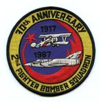 ABL luchtmacht patch 2 sqn 70 jaar Mirage 5BA, Verzamelen, Militaria | Algemeen, Verzenden, Luchtmacht, Embleem of Badge