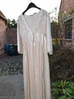 Zijden ochtend kleed/ peingoir, Kleding | Dames, Ophalen of Verzenden, Nieuw, Maat 38/40 (M), Wit