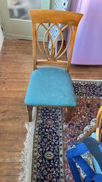 Tafel met zes stoelen, Huis en Inrichting, Gebruikt, Ophalen, Kersenhout, Art nouveau