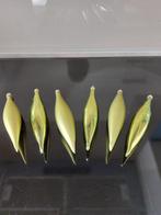 Decoratie voor kerstboom 6 kegels glas groen H 15 cm, Diversen, Ophalen, Gebruikt