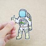 Astronaut strijkplaatje patch kinderen - 61 x 90 mm, Ophalen of Verzenden, Nieuw