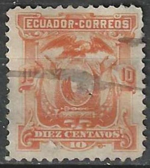 Ecuador 1881 - Yvert 11 - Wapenschild - 10 c. Oranje (ST), Timbres & Monnaies, Timbres | Amérique, Affranchi, Envoi