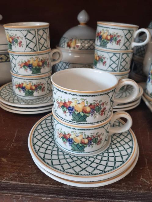 30€/ 1 tasse à thé et sous tasse Villeroy et Boch Basket, Maison & Meubles, Cuisine | Vaisselle, Enlèvement ou Envoi