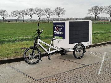 SUNRIDER - SOLAR POWERED Cargobike Elektrische Vrachtfiets beschikbaar voor biedingen