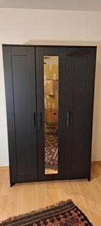 Ikea BRIMNES - 3 deuren - zwart, Huis en Inrichting, Ophalen, 100 tot 150 cm, Zo goed als nieuw, 150 tot 200 cm