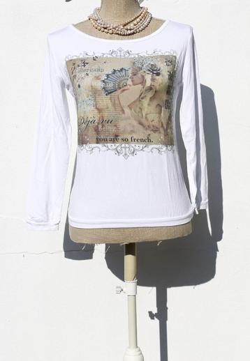 Leuk sprankelend T-shirt met lange mouwen S beschikbaar voor biedingen