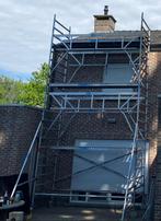 Te huur/verhuur -  stelling/steiger op aanhangwagen, Ophalen, Zo goed als nieuw, Rolsteiger of Kamersteiger, 5 meter of hoger