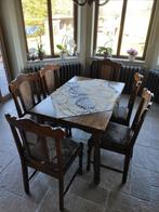 keukentafel + 6 stoelen, Huis en Inrichting, Gebruikt, Ophalen