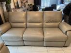 Leren relaxzetel met elektrische bediening, Ophalen, Zo goed als nieuw, Leer