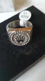 Nieuw jewebella ring heren zegelring roestvrij staal vintage, Overige materialen, 20 of groter, Heer, Nieuw