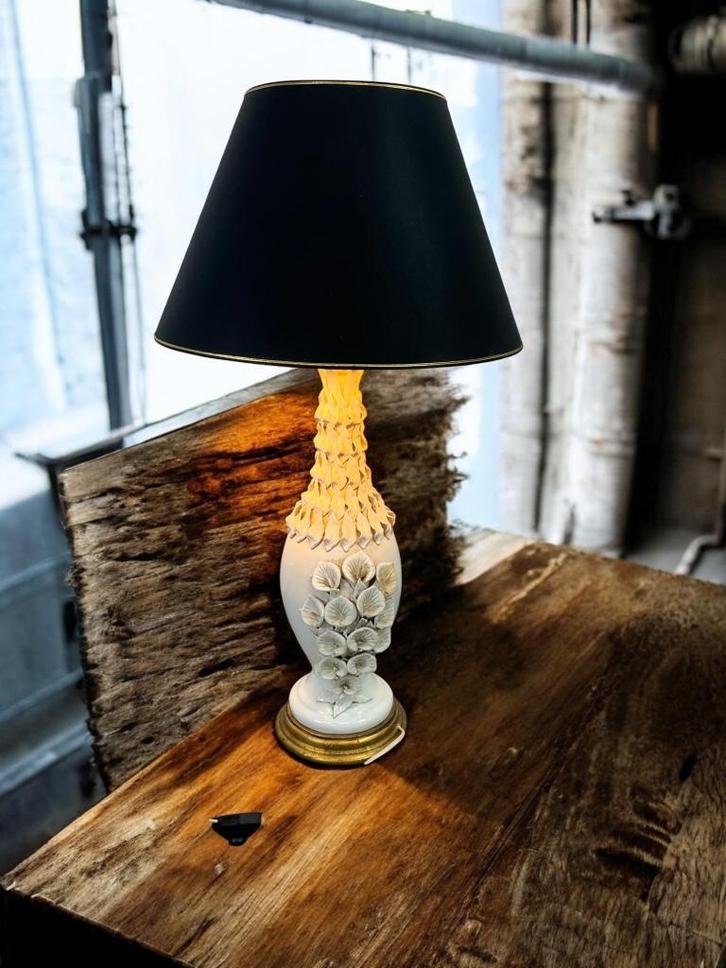 vintage hoge keramieken tafellamp / lampadaire, Huis en Inrichting, Lampen | Tafellampen, Ophalen of Verzenden