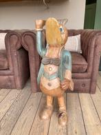 Massief houten Disney figuur Donald Duck, Antiek en Kunst, Ophalen