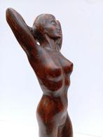 uniek hout beeld JULES DEMEULEMEESTER naakt, Ophalen of Verzenden