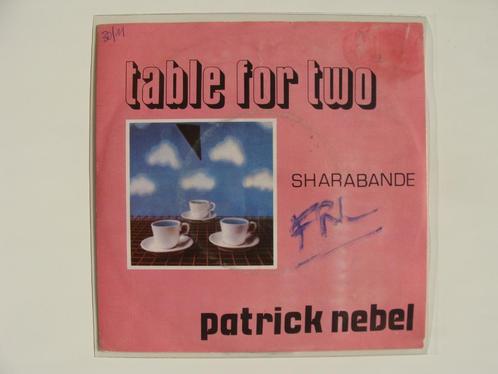 Patrick Nebel – Table For Two (1985), CD & DVD, Vinyles Singles, Single, Rock et Metal, 7 pouces, Enlèvement ou Envoi