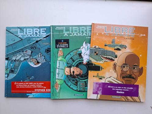 LIBRE A JAMAIS TOMES 1 à 3 SERIE COMPLETE TBE TOUS EO, Boeken, Stripverhalen, Zo goed als nieuw, Complete serie of reeks, Ophalen of Verzenden