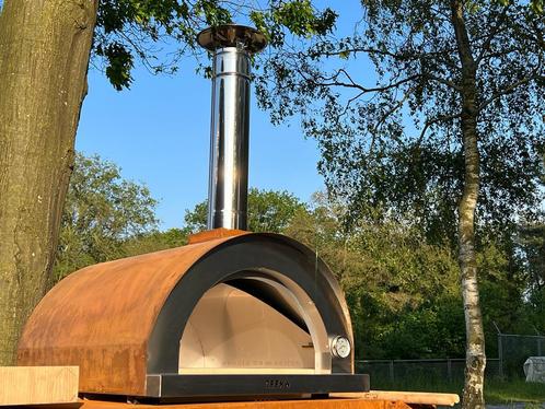 Cortenstaal pizza oven BEEK Corten 70,, Tuin en Terras, Pizzaovens, Nieuw, Ophalen of Verzenden