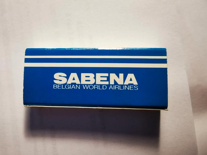 Sabena belgian world airlines lucifers doosje volledig, Verzamelen, Sabenasouvenirs, Zo goed als nieuw, Gevuld, Ophalen of Verzenden