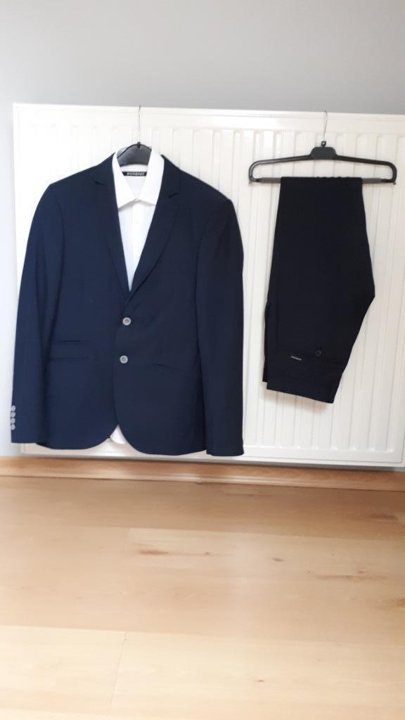 Kostuum Sorbino, Kleding | Heren, Kostuums en vesten, Zo goed als nieuw, Maat 46 (S) of kleiner, Blauw, Ophalen